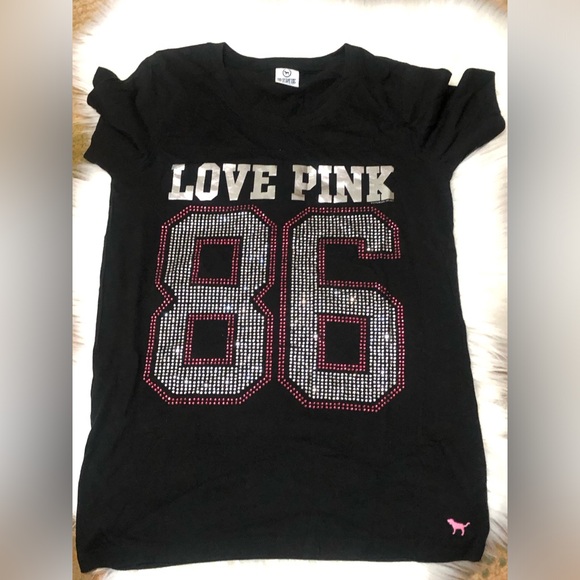 Victoria Secret Pink Rhinestone Shirt - Picture 3 of 4